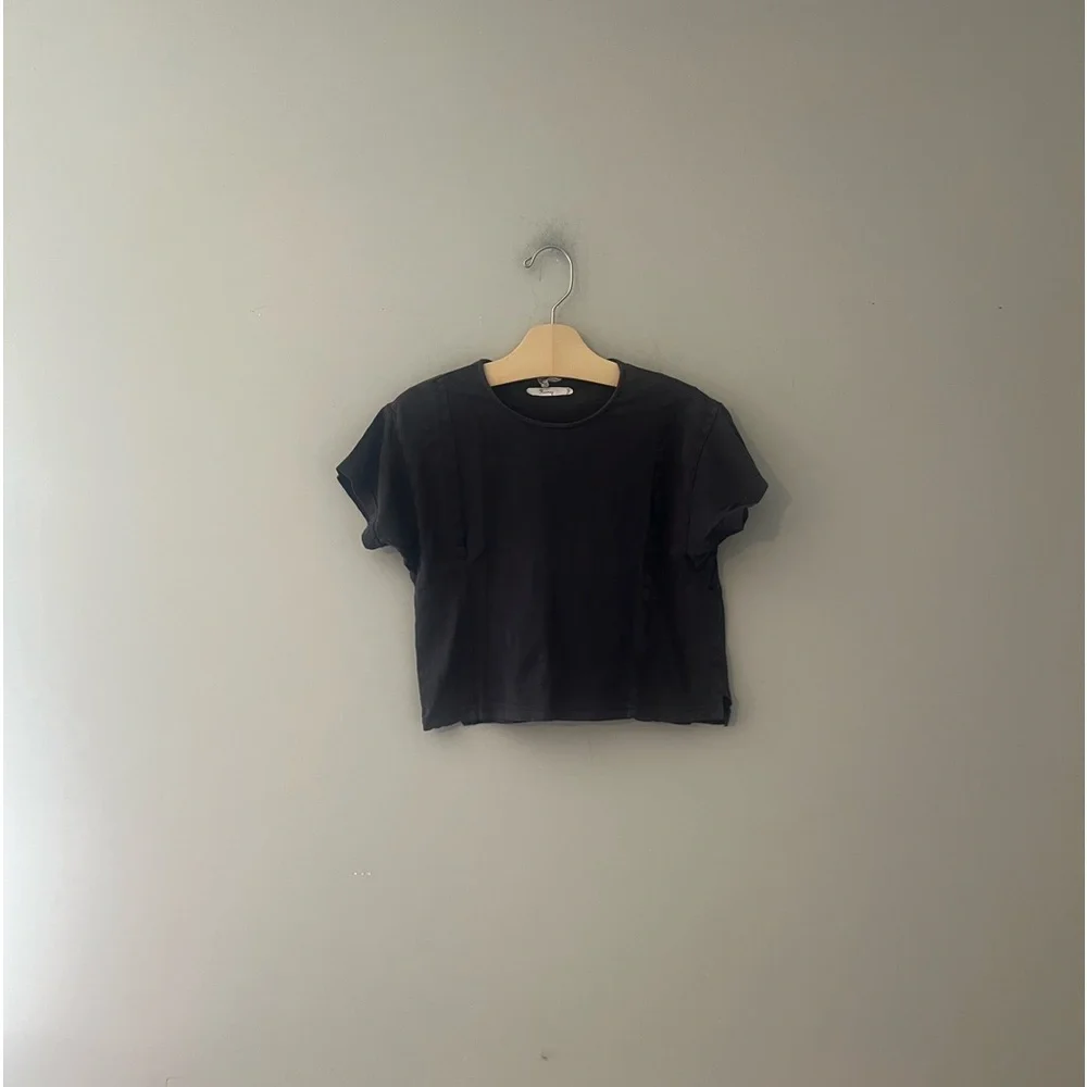 ADD‎ ON FOR $14 Zara Black Boxy Crop Tee 7Y H&M